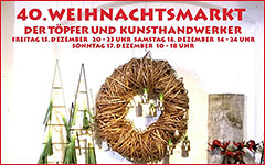 Weihnachtsmarkt der Töpfer und Kunsthandwerker